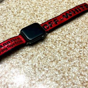 Nwt red OFF WHITE by Apple Watch band !!